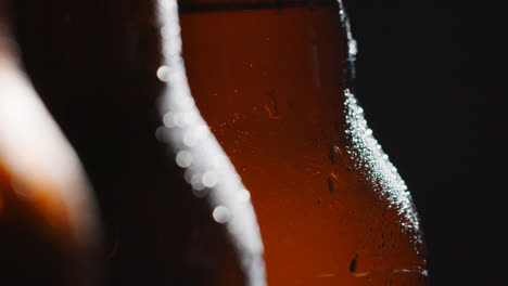 Close-Up-Of-Condensation-Droplets-On-Bottles-Of-Cold-Beer-Or-Soft-Drinks